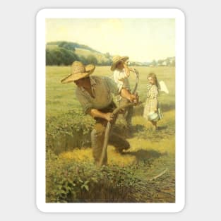 The Scythers (Back to the Farm) by NC Wyeth Sticker